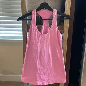 Pink & Gray Lululemon Racerback Tank (Size 6)